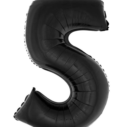 e-carnavalskleding-SYK Folieballon 102 cm zwart