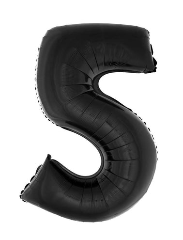 e-carnavalskleding-SYK Folieballon 102 cm zwart