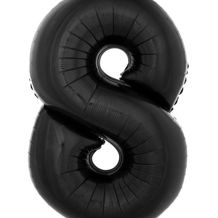 e-carnavalskleding-SYK Folieballon 102 cm zwart