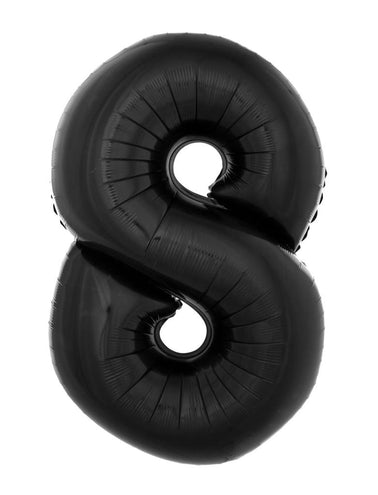 e-carnavalskleding-SYK Folieballon 102 cm zwart