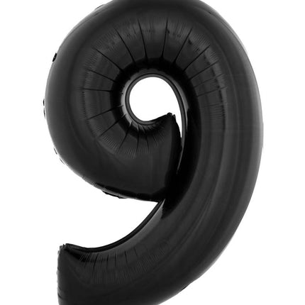 e-carnavalskleding-SYK Folieballon 102 cm zwart
