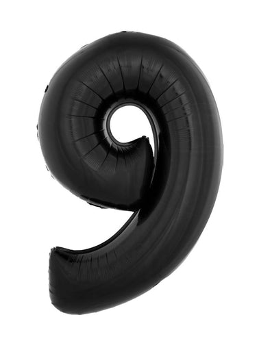 e-carnavalskleding-SYK Folieballon 102 cm zwart
