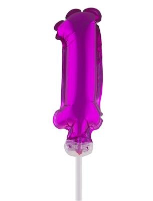 e-carnavalskleding-SYK Folieballon 13 cm op stokje roze