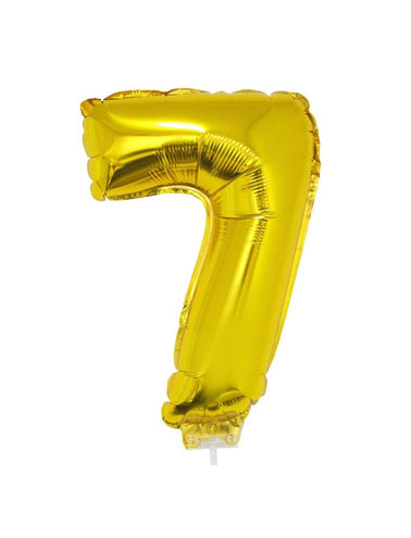 e-carnavalskleding-SYK Folieballon 41 cm goud op stokje