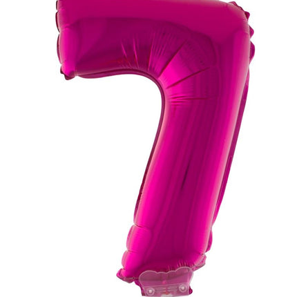 e-carnavalskleding-SYK Folieballon 41 cm op stokje roze