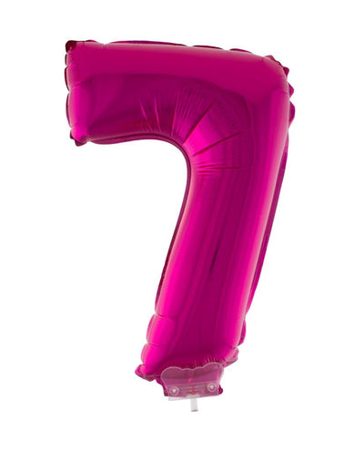 e-carnavalskleding-SYK Folieballon 41 cm op stokje roze