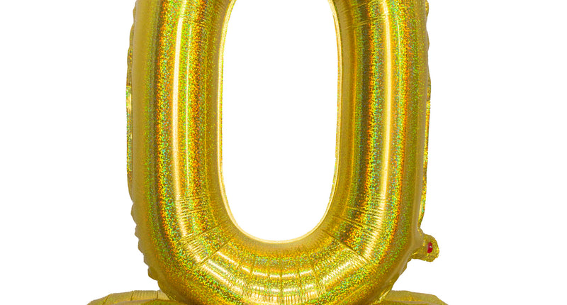 e-carnavalskleding-SYK Folieballon 82 cm glitter goud