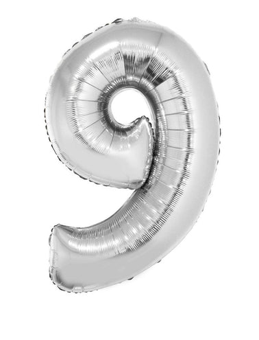 e-carnavalskleding-SYK Folieballon 82 cm zilver