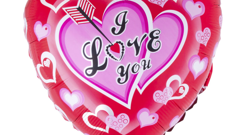 e-carnavalskleding-SYK Foliebalon I love you met stokje 11 inch
