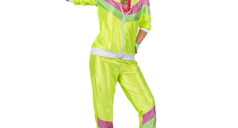 e-carnavalskleding-SYK Fout trainingspak Naomi geel dames