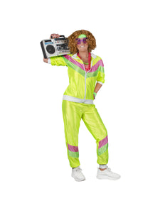 e-carnavalskleding-SYK Fout trainingspak Naomi geel dames