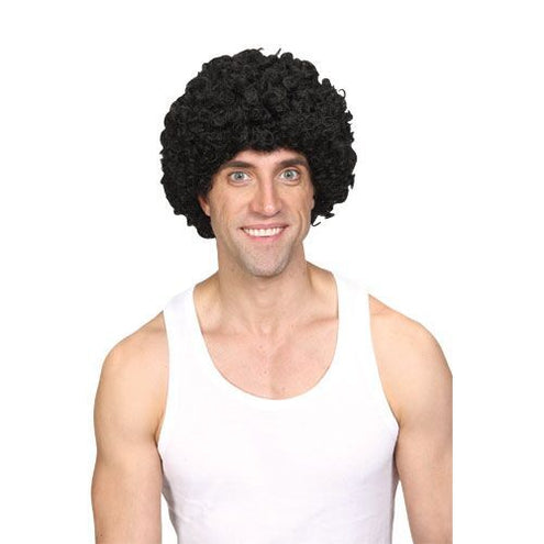 e-carnavalskleding-SYK Funky Afro pruik in zwart
