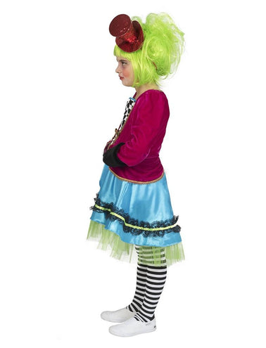 e-carnavalskleding-SYK Gek Mad Hatter pak meisje
