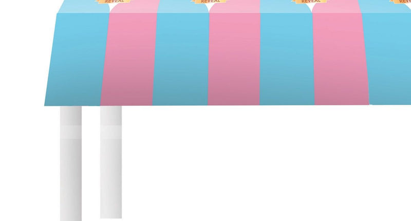 e-carnavalskleding-SYK Gender Reveal tafelkleed  270x136cm baby shower