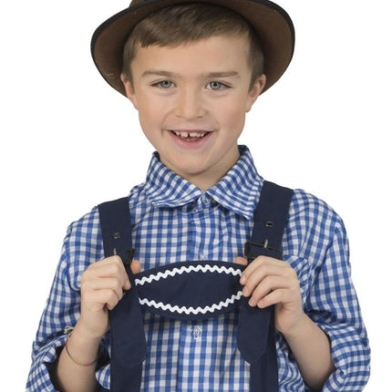 e-carnavalskleding-SYK Geruite Beierse blouse kinderen