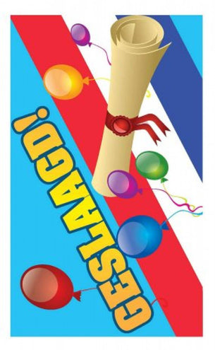 e-carnavalskleding-SYK Geslaagd vlag 90x150cm