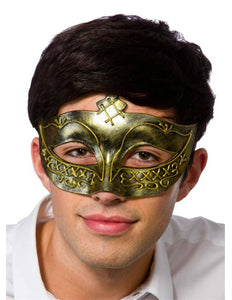 e-carnavalskleding-SYK Gladiator oogmasker in antiek goud