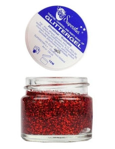 e-carnavalskleding-SYK Glitter gel rood metallic Superstar