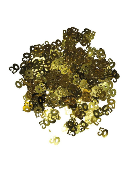 e-carnavalskleding-SYK Gouden confetti tafel decoratie 50 jaar