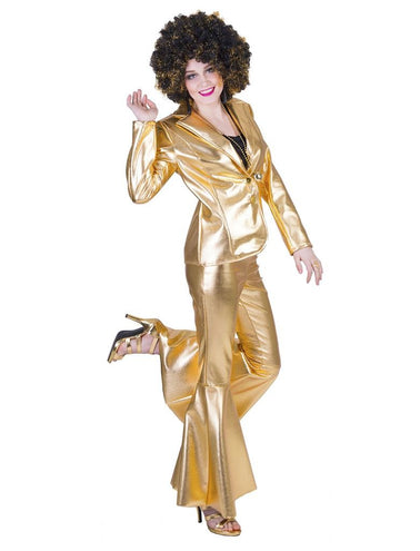 e-carnavalskleding-SYK Gouden disco jasje Fever dames
