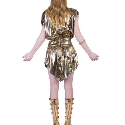 e-carnavalskleding-SYK Gouden disco jurk Tine 80's