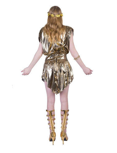 e-carnavalskleding-SYK Gouden disco jurk Tine 80's