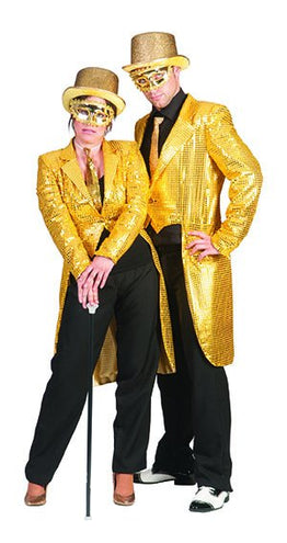 e-carnavalskleding-SYK Gouden slipjas deluxe