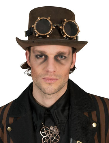e-carnavalskleding-SYK Gouden steampunk bril