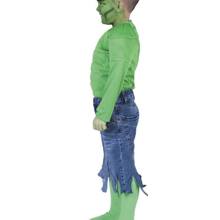 e-carnavalskleding-SYK Groen spierballen shirt  Dave