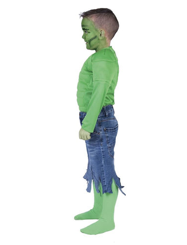 e-carnavalskleding-SYK Groen spierballen shirt  Dave