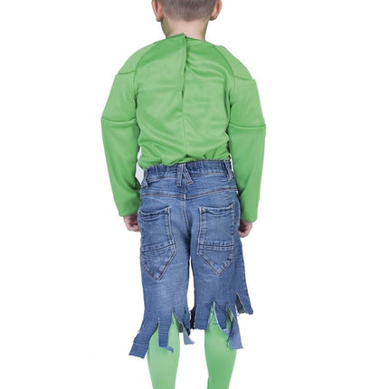 e-carnavalskleding-SYK Groen spierballen shirt  Dave