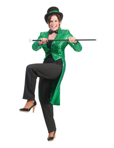 e-carnavalskleding-SYK Groene glitter slipjassen