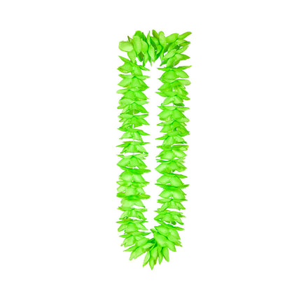 e-carnavalskleding-SYK Groene Hawaii bloemenslinger satijn look