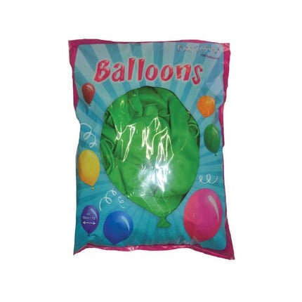 e-carnavalskleding-SYK Groene latex  ballonnen 100st.