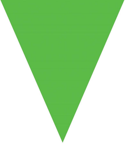 e-carnavalskleding-SYK Groene vlaggenlijn slinger 5mtr.