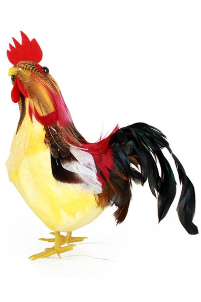e-carnavalskleding-SYK Haan decoratie 16 cm