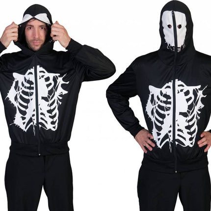 e-carnavalskleding-SYK Halloween skeletpak met masker