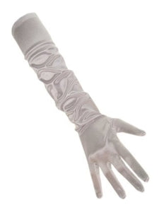 e-carnavalskleding-SYK Handschoenen zilver 48 cm