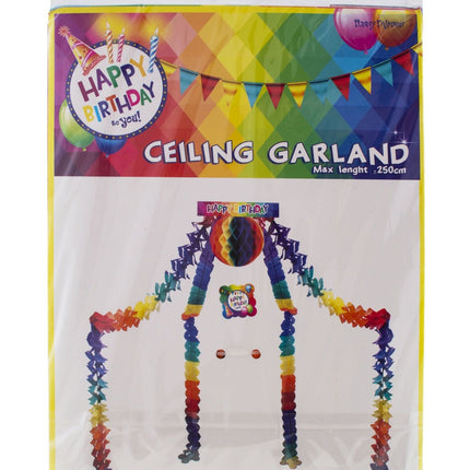 e-carnavalskleding-SYK Hang decoratie Happy Birthday