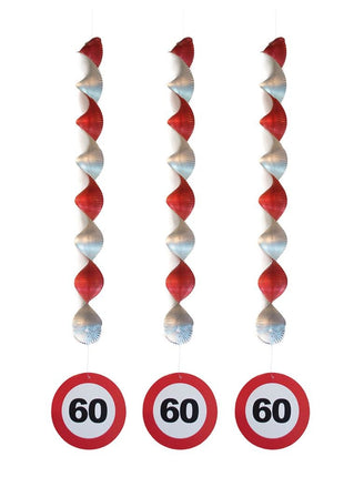 e-carnavalskleding-SYK Hangdecoratie 60 jaar versiering verkeersbord