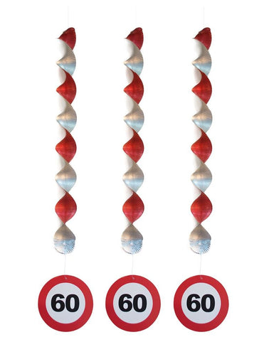 e-carnavalskleding-SYK Hangdecoratie 60 jaar versiering verkeersbord