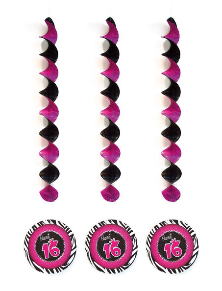 e-carnavalskleding-SYK Hangdecoratie Sweet 16 set