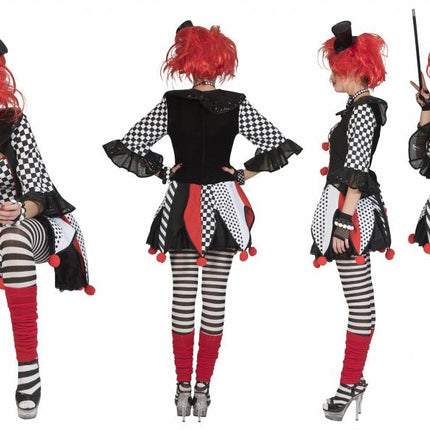 e-carnavalskleding-SYK Harlekijn Jester pak dames