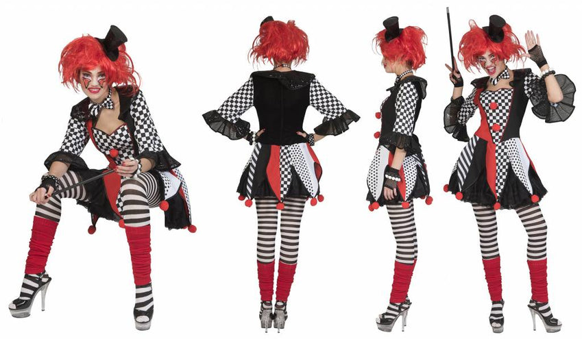 e-carnavalskleding-SYK Harlekijn Jester pak dames