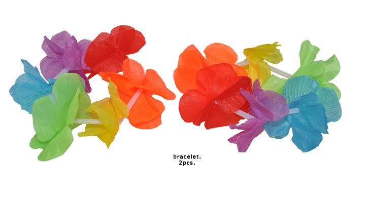 e-carnavalskleding-SYK Hawaii armbanden met bloemen