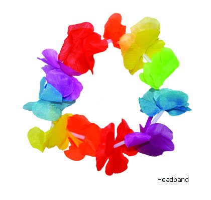 e-carnavalskleding-SYK Hawaii hoofdband met bloemen