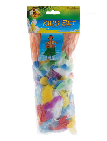 e-carnavalskleding-SYK Hawaii rok kind met accessoires