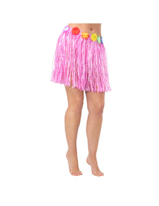 e-carnavalskleding-SYK Hawaii rokje roze 40cm