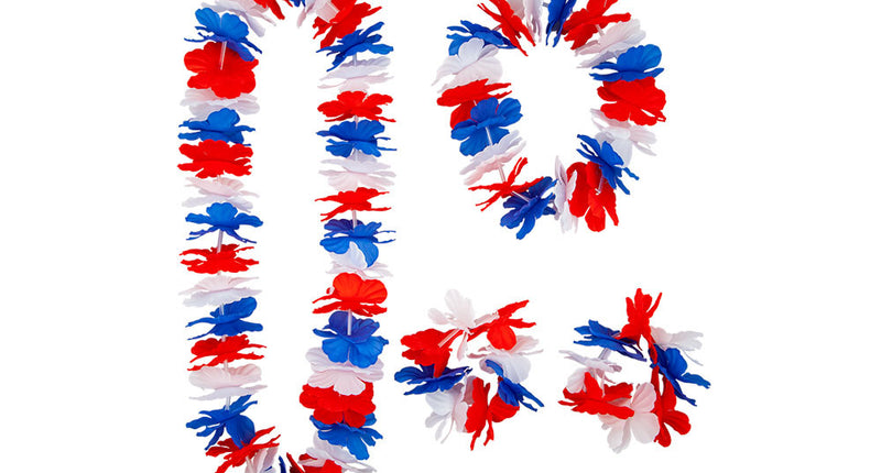 e-carnavalskleding-SYK Hawaii set Holland rood/wit/blauw
