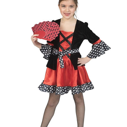 e-carnavalskleding-SYK Heksen jurk Polka Dotty meisje